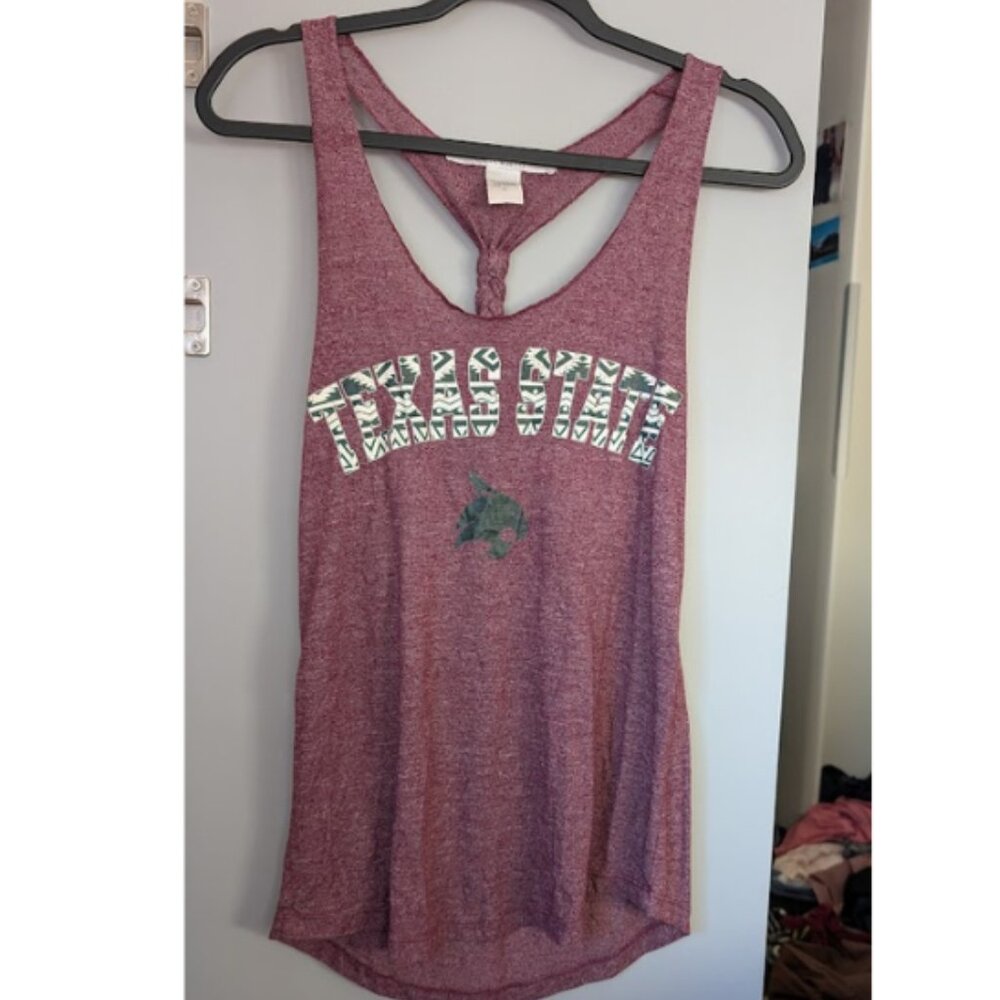 Texas State University Maroon Heather Tank Top